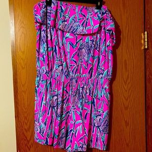 Strapless lilly pulitzer romper